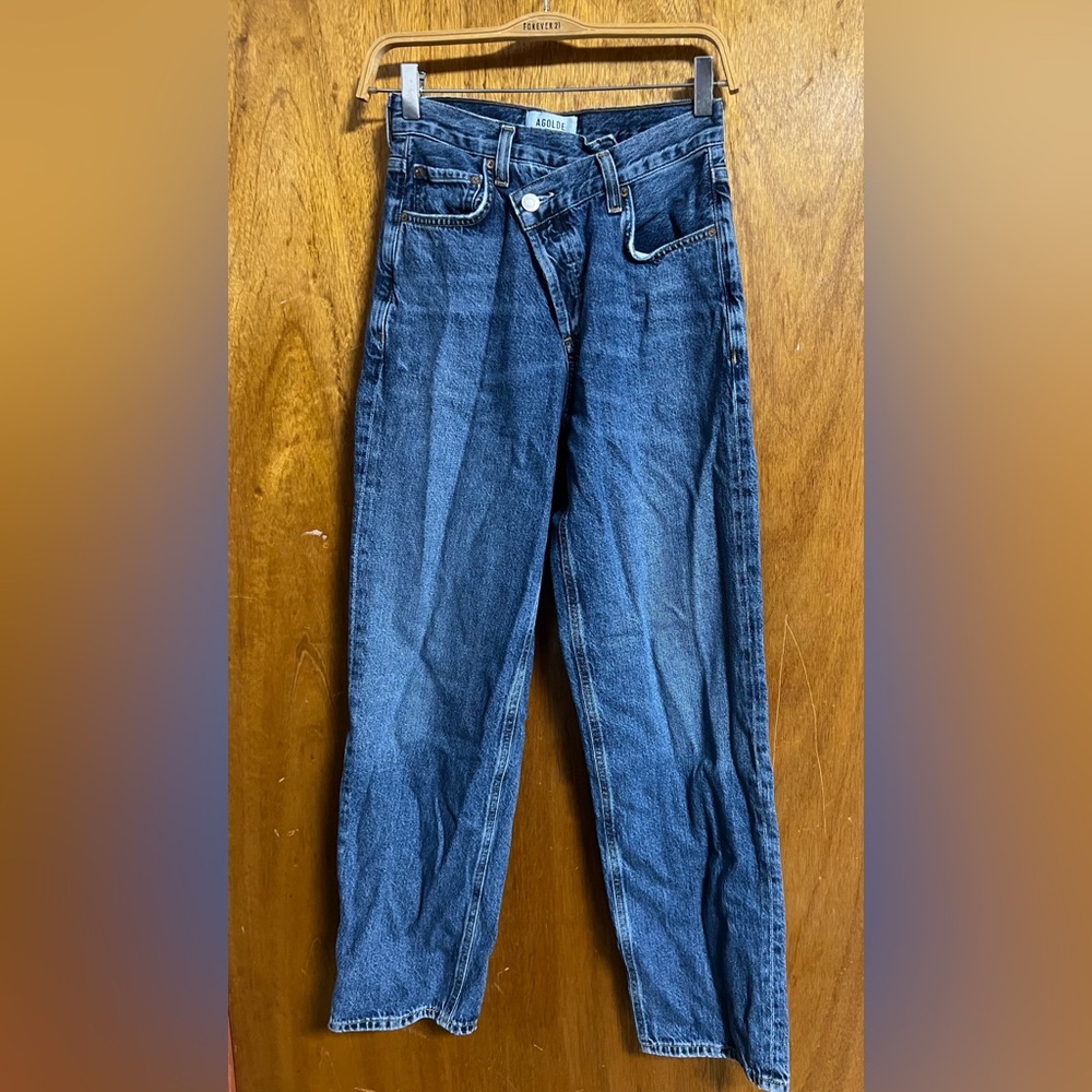 Agolde upsized criss cross jeans